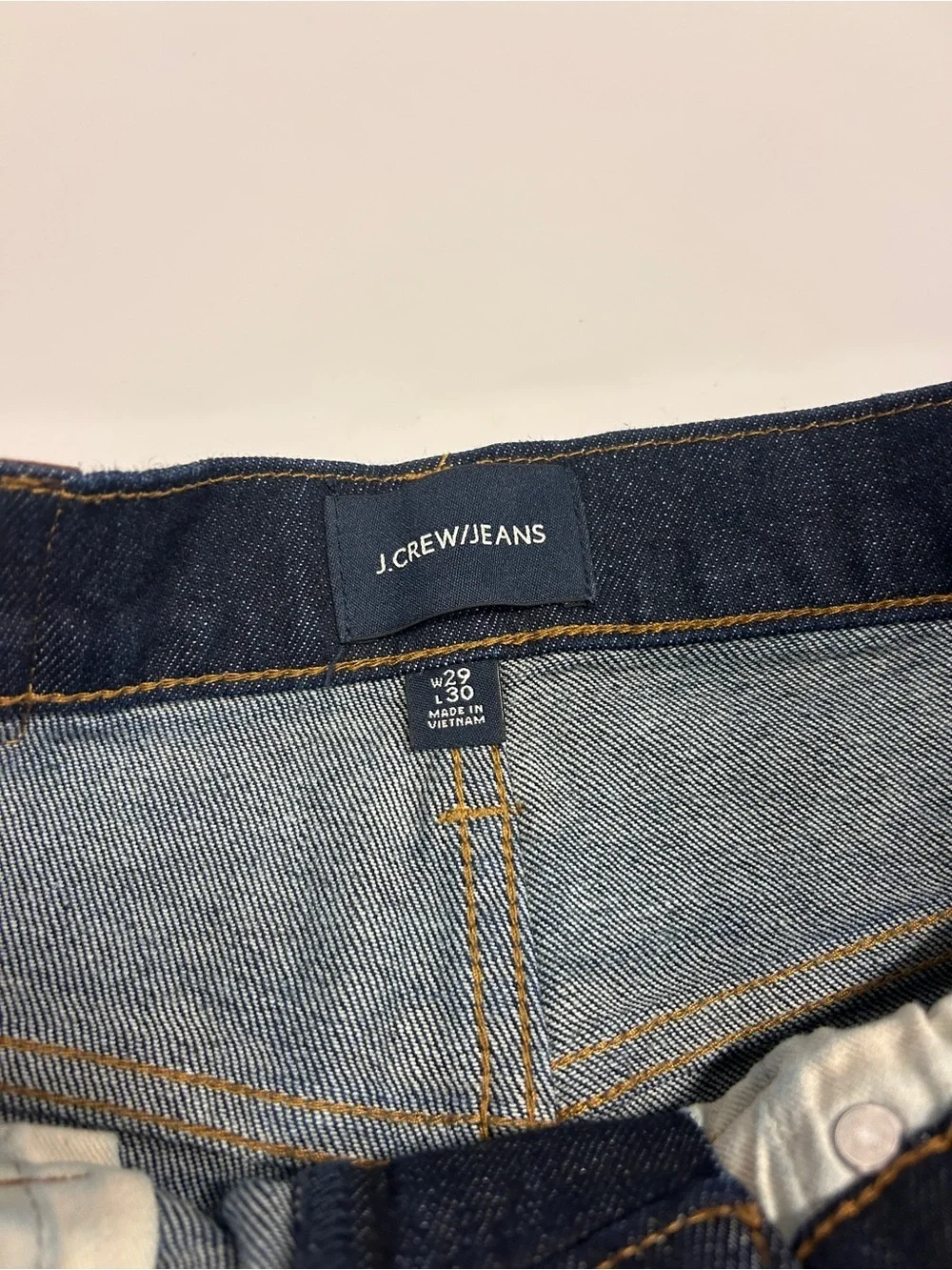Men’s Jcrew Dark Blue Straight-Leg Jeans
